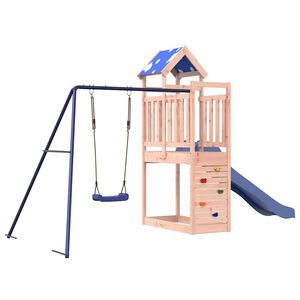 vidaXL Parque infantil de exterior madera maciza de abeto Douglas