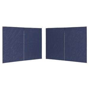vidaXL Paredes para carpa de fiestas con cremallera 2 uds PE azul