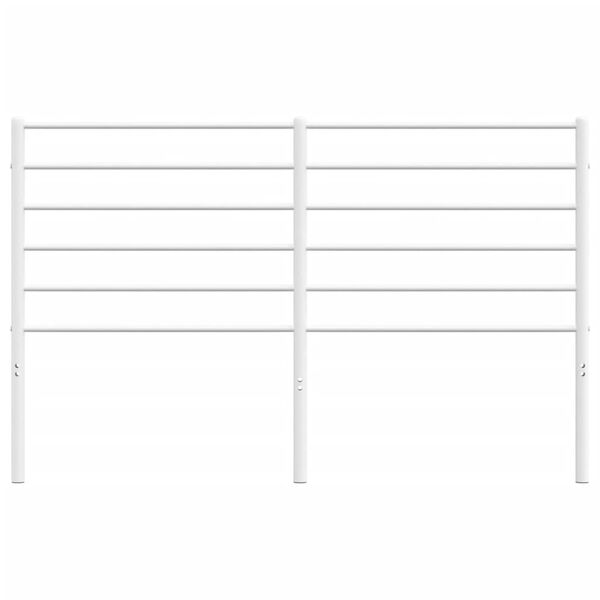 vidaXL Cabecero de repuesto de metal blanco 120 cm