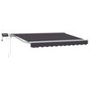 vidaXL Armaz&oacute;n de toldo manual con LEDs Blanco y Antracita 3 x 2 m