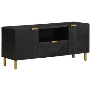 vidaXL Mueble de TV madera de ingenier&iacute;a negro 105x33x46 cm