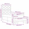 vidaXL Cama tipo Box Spring con colch&oacute;n Gris oscuro 80 x 200 cm tela