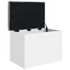 vidaXL Banco de almacenaje blanco 62x42x45 cm madera de ingenier&iacute;a