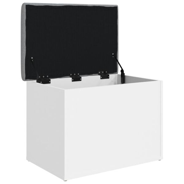 vidaXL Banco de almacenaje blanco 62x42x45 cm madera de ingenier&iacute;a