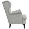 vidaXL sill&oacute;n Gris Claro 92 x 71 x 91 cm Terciopelo