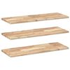 vidaXL Estantes flotantes 3 uds madera acacia sin tratar 100x30x2 cm