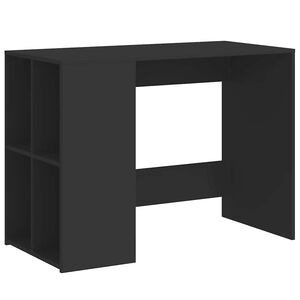 vidaXL Escritorio de madera de ingenier&iacute;a negro 102x50x75 cm
