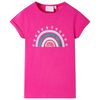 Camiseta infantil rosa oscuro 128