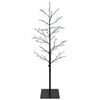 vidaXL &Aacute;rbol de Navidad de abedul micro Negro 120 cm Acero 279 LED