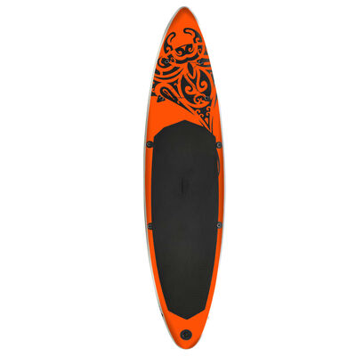 vidaXL Juego de tabla de paddle surf inflable naranja 305x76x15 cm