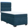 vidaXL Cama box spring con colch&oacute;n terciopelo azul oscuro 80x200 cm