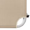 vidaXL Tumbona de aluminio y textilene crema