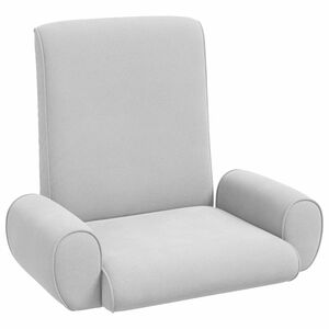 vidaXL Sill&oacute;n ajustable Gris Claro Terciopelo granuloso