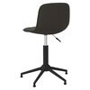 vidaXL Silla de comedor giratoria de terciopelo gris oscuro