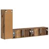 vidaXL Conjunto de mueble de TV Montaje en la pared 2 pcs Madera vieja