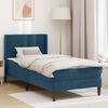 vidaXL Estructura de cama con colch&oacute;n Azul 80 x 200 cm Terciopelo