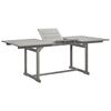 vidaXL Mesa de comedor jard&iacute;n madera maciza acacia (150-200)x100x75cm