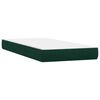 vidaXL Cama box spring con colch&oacute;n terciopelo verde oscuro 100x220 cm