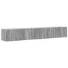 vidaXL Mueble de TV Montado en la Pared 2 uds. Gris Sonoma