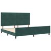vidaXL Cama tipo Box Spring Verde oscuro 200 x 200 cm Terciopelo