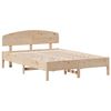 vidaXL Estructura de cama sin colch&oacute;n madera de pino blanco 150x200 cm
