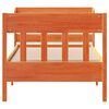 vidaXL Cama sin colch&oacute;n madera maciza de pino marr&oacute;n cera 100x200 cm