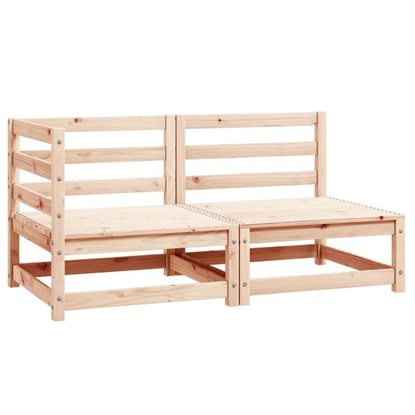 vidaXL Juego de muebles de jard&iacute;n 2 piezas madera maciza de pino