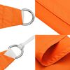 vidaXL Toldo de vela rectangular tela Oxford naranja 2x5 m