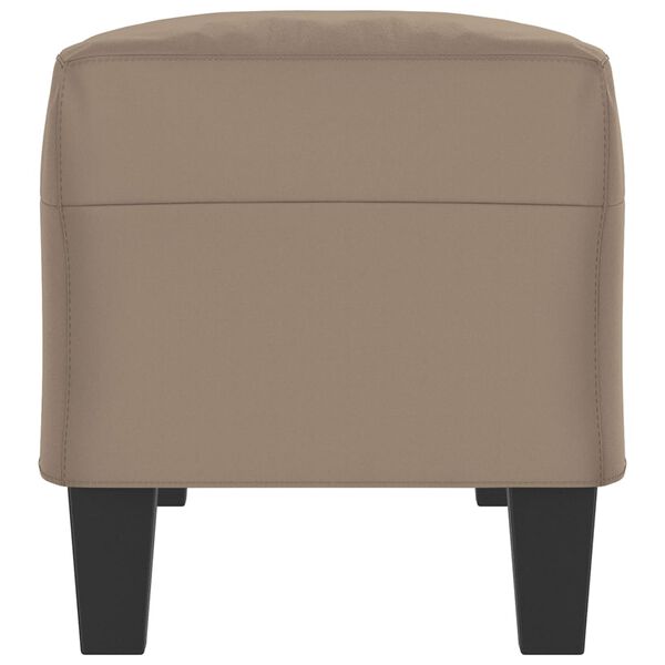 vidaXL Banco de tela de microfibra gris taupe 100x35x41 cm