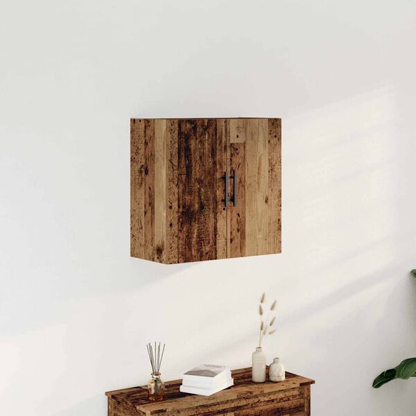 vidaXL Armario de Pared Madera envejecida 60 x 31,5 x 60 cm