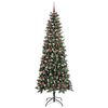vidaXL &Aacute;rbol de Navidad artificial Verde 210 cm PVC, Pl&aacute;stico y Acero