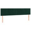 vidaXL Estructura cama sin colch&oacute;n terciopelo verde oscuro 120x190cm