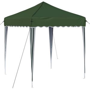 vidaXL Carpa Plegable para Fiestas Verde 195 x 195 x 245 cm