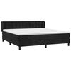 vidaXL Cama box spring con colch&oacute;n terciopelo negro 180x200 cm
