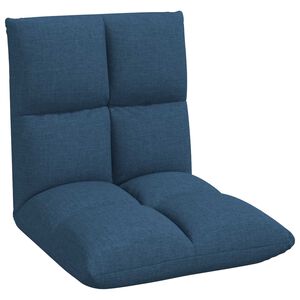 vidaXL Sill&oacute;n ajustable Azul Tela