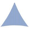 vidaXL Toldo Vela 6 x 6 x 6 m HDPE Triangular Azul y Blanco