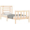 vidaXL Estructura de cama sin colchón madera maciza de pino 90x200 cm
