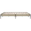 vidaXL Estructura cama madera ingeniería metal roble Sonoma 200x200 cm