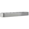 vidaXL Jardinera arriate acero recubrimiento polvo plata 584x140x68 cm
