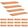 vidaXL Alfombras para escalones 16 uds. 100 x 25 x 2 cm Barniz