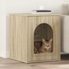 vidaXL Casa para Gatos Sonoma 53 x 52 x 62 cm Madera de ingenier&iacute;a