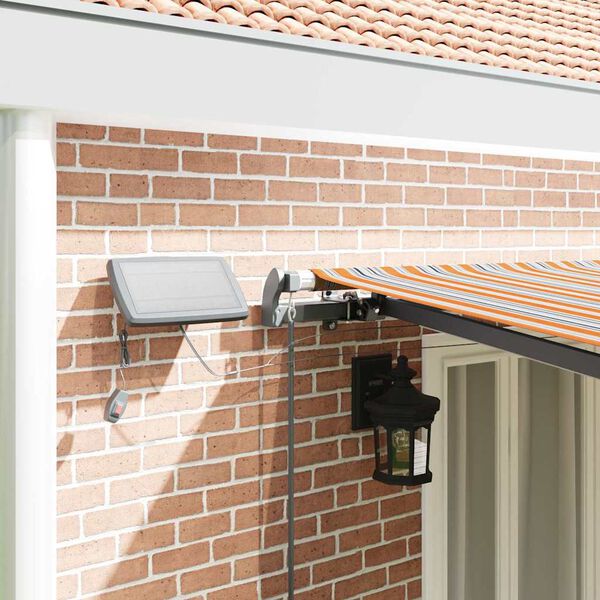 vidaXL Toldo Retr&aacute;ctil Manual Multicolor 600 x 300 cm tela