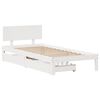 vidaXL Estructura cama con cajones madera maciza pino blanca 90x190 cm