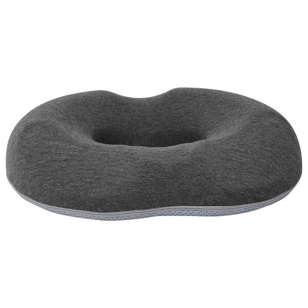 vidaXL Almohada con almohada Gris oscuro 42 x 37 x 8 cm Algod&oacute;n