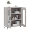 vidaXL Aparador de madera de ingenier&iacute;a gris Sonoma 69,5x34x90 cm