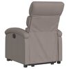 vidaXL Sill&oacute;n el&eacute;ctrico reclinable elevable de tela gris taupe