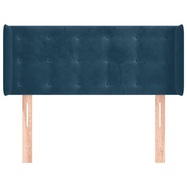vidaXL Cabecero de terciopelo azul oscuro 93x16x78/88 cm