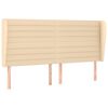 vidaXL Cama box spring con colch&oacute;n tela color crema 180x200 cm