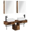 vidaXL Juego de Muebles de Ba&ntilde;o 5 pcs Madera envejecida