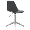 vidaXL Sillas de comedor giratorias PP gris clara